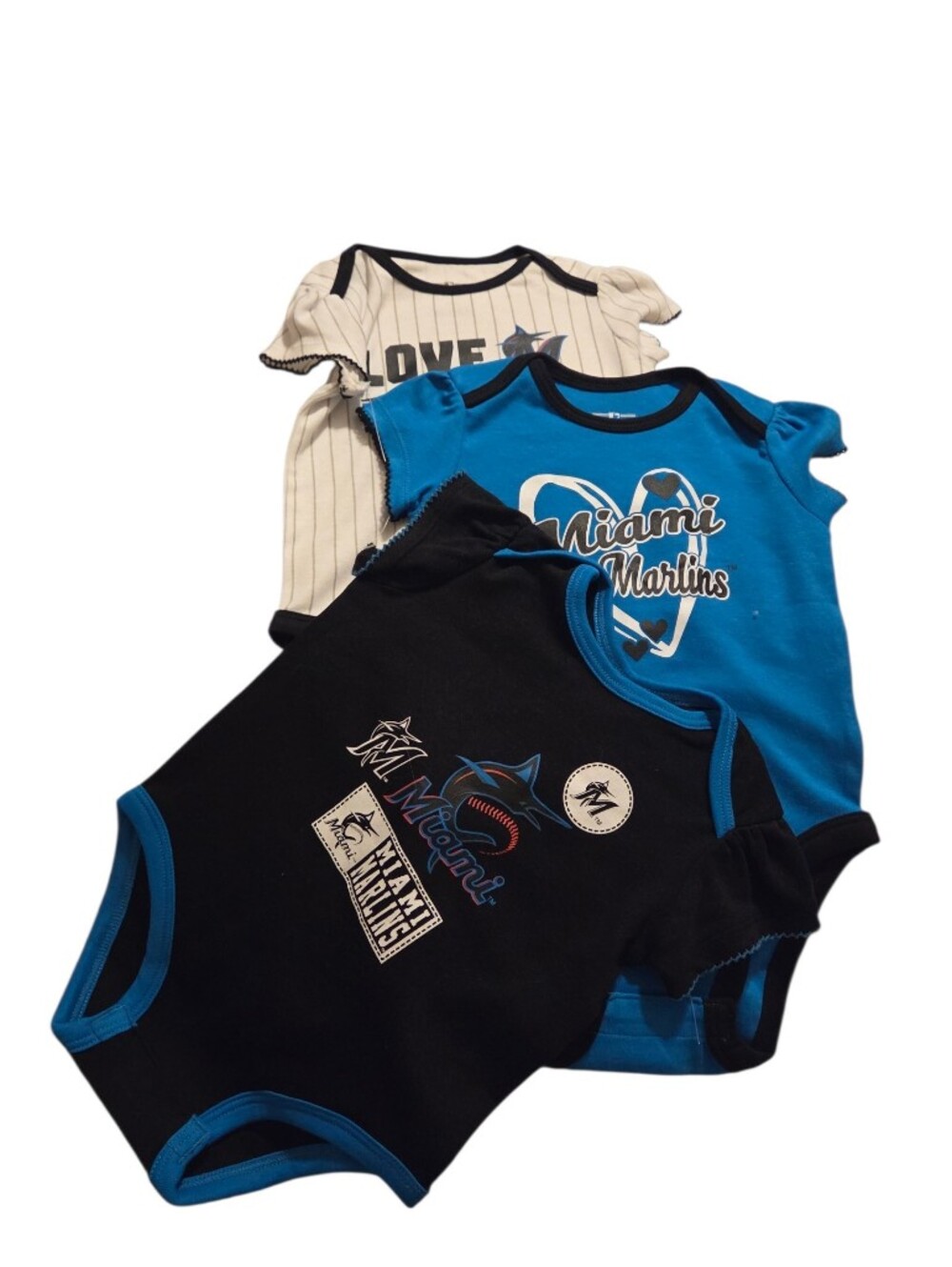 Mlb Miami Marlins Onesie Set 3